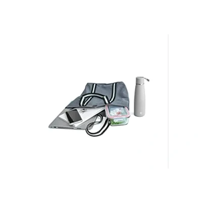 Imagen de Iris Barcelona Daily Tote Bag, Bolsa Estilo Lunch Bag 2 en 1, Compartimento Térmico y Estándar 15 l Gris