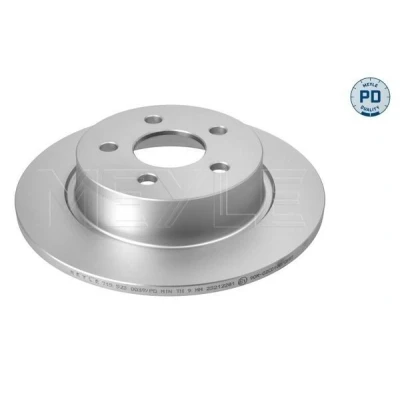 Imagen de MEYLE 715 523 0039/PD Disco de freno Eje trasero 280 11 5 108 macizo revestido láminas zinc