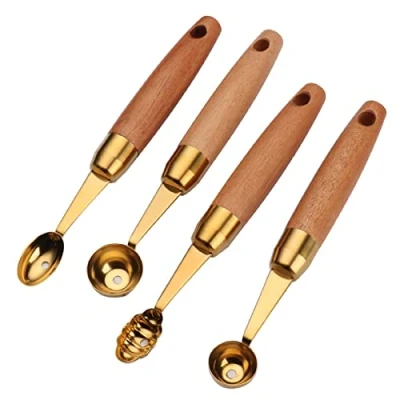 Imagen de Bafnsiji Melon Baller, 4PCS Acero Inoxidable Baller Scoops Set, Profesional Scoop, Herramienta de Fruta