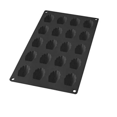Imagen de Lékué Molde Silicona platino Gourmet Mini Concha, Negro, 20 cavidades