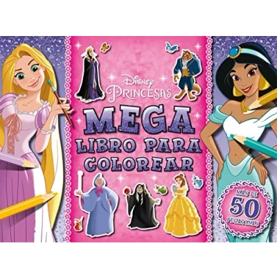 Imagen de Princesas. Megalibro para colorear 3: Con pegatinas (Disney. Princesas)