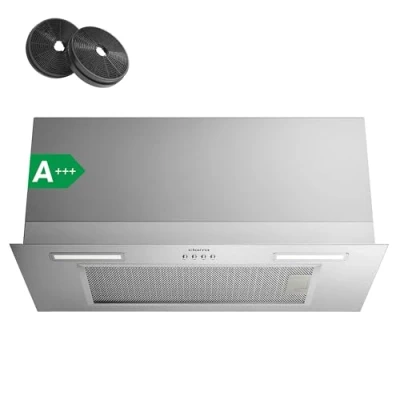 Imagen de CIARRA CBCS6926A Campana Extractora Encastrable Clase A+++ 650 m3/h 60 cm Incluido 3 Velocidades LED Iluminación Acero Inoxidable