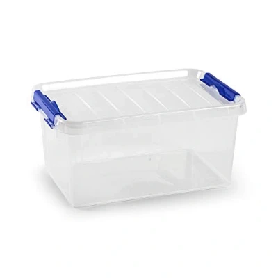 Imagen de PLASTIC FORTE, Caja de almacenamiento, TRANSPARENTE, 8 litros, sin ruedas