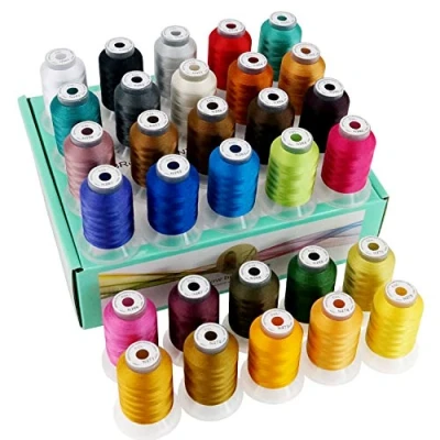 Imagen de New brothread 30 Nuevos Janome Colores Poliéster Máquina Bordado Hilo 500M Surtido 3
