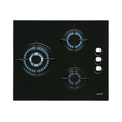 Imagen de ¡Oferta 20% ! Cata Cib 6021 Bk Encimera De Gas 3 Zonas Coccion Ancho 60 Cm Butano