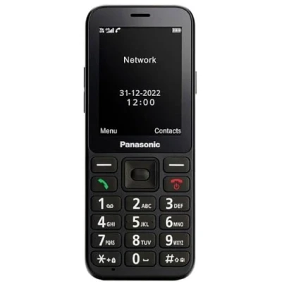 Imagen de Panasonic KX TU250EXB 4G Essentials Teléfono móvil, botón de llamada emergencia SOS, función manos libres, pantalla grande
