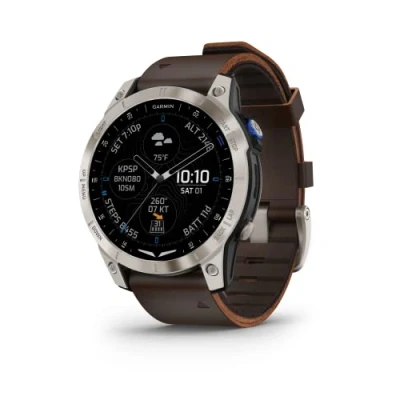 Imagen de Garmin D2™ Mach 1 Reloj Inteligente DE Aviador con Correa Cuero marrón Oxford NÚMERO Referencia 010 02582 55