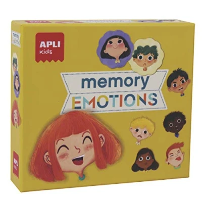 Imagen de APLI Kids Memory Emotions Expressions Collection Juego de Memoria, 24 Piezas, Multicolor (18204)