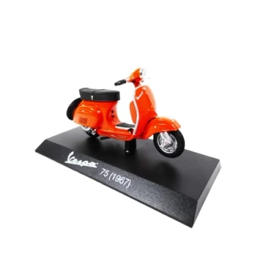 Imagen de OPO 10 Mini Scooter Coleccionable 1/18 Compatible con Piaggio Vespa 75 Naranja 1967 Ves0042