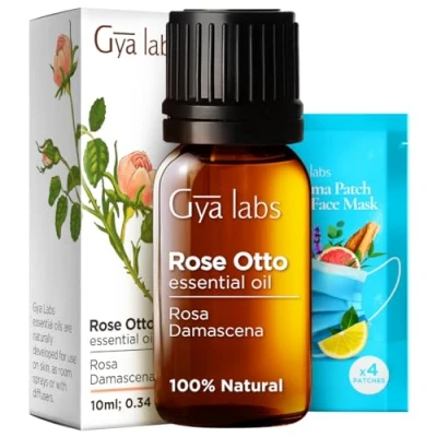 Imagen de Gya Labs Aceite esencial Rose Otto de (10 ml) Aroma seductor, floral y relajante
