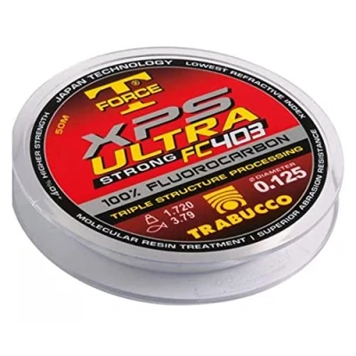 Imagen de Trabucco Hilos de Pesca XPS Ultra Strong FC 403 T Force 50 m 0.145 mm Fluorocarbono Spinning Surfcasting Boloñesa