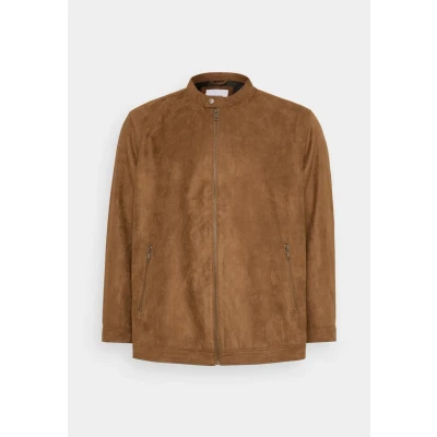 Imagen de Jack &amp; Jones Jjerocky Clean Jacket Chaqueta de cuero sintético, Hombre, Talla: 3XL, Cognac