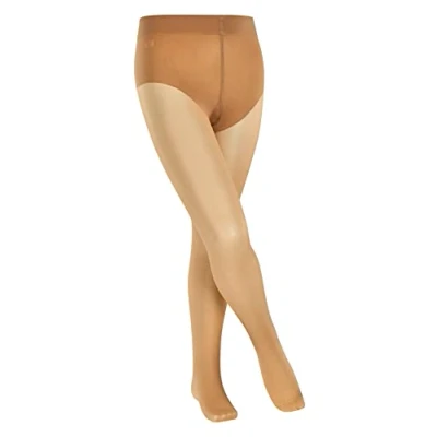 Imagen de FALKE Pure Matt 30 DEN K TI transparente unicolor 1 pieza, Pantimedias Unisex niños, Color piel (Cocoon 4059), 122 128
