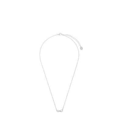 Imagen de s.Oliver MIT ANHÄNGER FÜR Damen INFINITY, 925ER Sterling Silber RHO Collar, Mujer, Talla: 40,