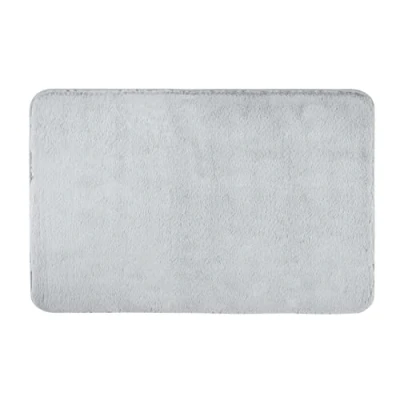 Imagen de Alfombra de baño Saravan, gris claro