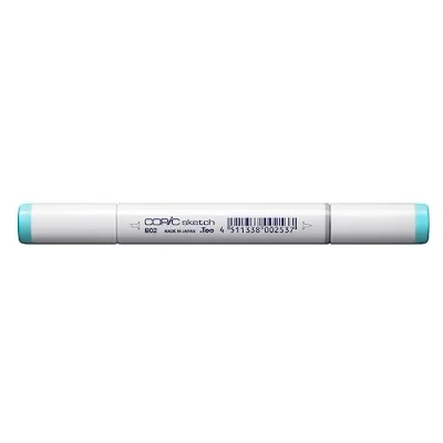 Imagen de Copic Sketch B02, Robin&#039;s Egg Blue, Rotulador doble con punta mediana y de pincel
