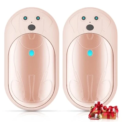 Imagen de Lepwings Calentador de Manos Recargable Portátil 2 Piezas, 6000 mAh Calienta Eléctrico Reutilizable USB con 3 Modos, 20 Horas Calor Duradero, Regalos Invierno para Camping, Esquí Rosa