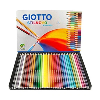 Imagen de Giotto Stilnovo Acquarell Lápices de Colores Acuarelables, Estuche Metal 36 Uds.