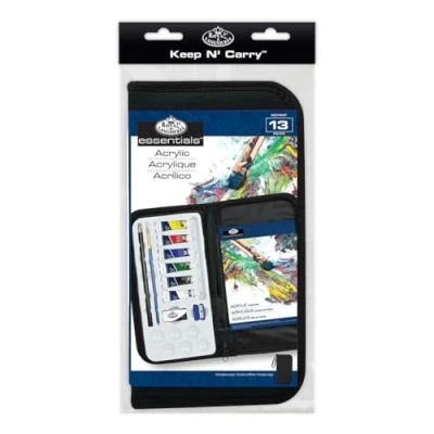 Imagen de Royal &amp; Langnickel Acrylic Paint Set Juego de Pintura acrílica Keep N&#039;Carry, Surtidos, 1 Count (Pack of 1)