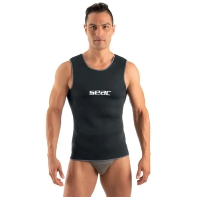 Imagen de SEAC Chaleco Interior en Neopreno 2,5 mm para Hombre, Color Negro, Talla M