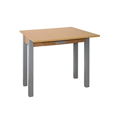 Imagen de Mesa de Cocina Modelo HENA Material MDF/Madera Medidas 80 x 40/80 76 cm (Roble/Metal)