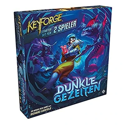 Imagen de Asmodee Keyforge Juego de iniciación Mareas oscuras, básico, Cartas, construcción Barajas, alemán