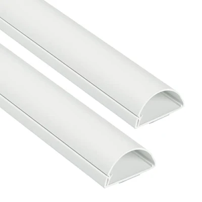 Imagen de D Line Maxi 1M5025W 2PK, Canaletas decorativas para cables de TV, Cubre los TV en la pared 2x 50mm (anch.) x 25mm (alt.) 1 metro longitudes (2 metro) Blanco