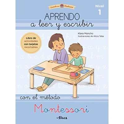 Imagen de Creciendo con Montessori. Cuadernos de actividades Aprendo a leer y escribir el método Montessori (nivel 1): Libro tarjetas recortables (Altea)