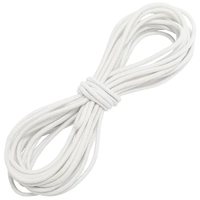 Imagen de AERZETIX C67294 Elástico decorativo redondo 5 metros diámetro 2mm color blanco