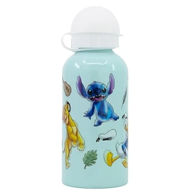 Imagen de botella de aluminio para niños cantimplora infantil agua reutilizable 400 ml Disney 100