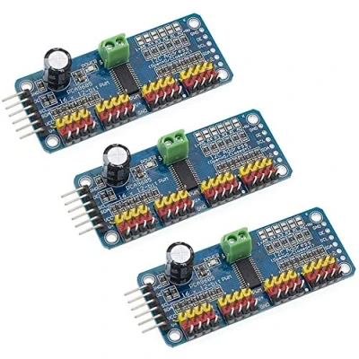 Imagen de iHaospace PCA9685 16 de Channel 12 bits PWM Servo Driver for Arduino Raspberry Pi IIC Interface Shield 3 x