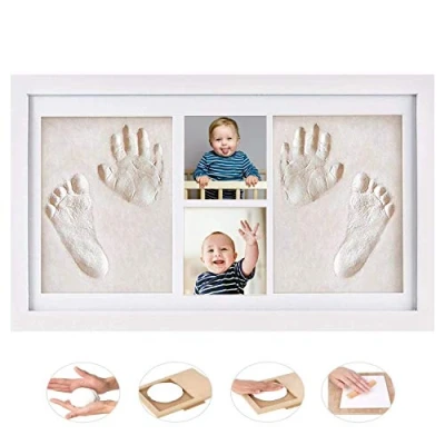 Imagen de APOTRONI Set Marco Huellas bebe, Kit de para Huella Pie y Manos del Bebe Precioso Recuerdo Tu Bebé, Recien Nacidos Perro
