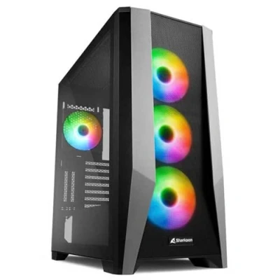 Imagen de Sharkoon TG7M RGB Caja de Ordenador, PC Gaming, Torre E ATX, Negro
