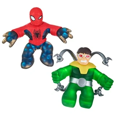 Imagen de Heroes of Goo Jit Zu Marvel Versus Pack 2 Figuras de acción exclusivas 4.5 Pulgadas Alto, Ultimate Spider Man contra Doctor Octopus (41378)