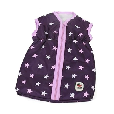 Imagen de Bayer Chic 2000 Saco de Dormir 55 cm, Ropa, Accesorios para muñecas, Color Estrellas púrpura (792 71)