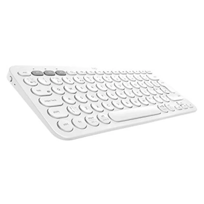 Imagen de Logitech K380 Teclado Inalámbrico Multi Dispositivo para Windows/Apple/iOS/Android/Chrome, Disposición QWERTY Inglés Reino Unido Blanco
