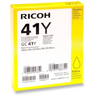 Imagen de Cartucho De Tinta Ricoh Gc41 Amarillo