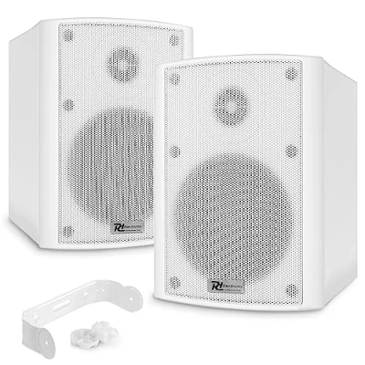 Imagen de Power Dynamics BC50V Altavoces pasivos de 2 vías con woofer 5,25&quot; y Tweeter 3/4&quot; Apto para instalación 100v o 8 ohmios Interior Exterior, Intemperie IP56. Color Blanco