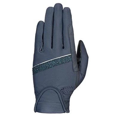 Imagen de PFIFF 102814 Glamour Easy Guante de equitación (Talla XS), Color Azul Oscuro