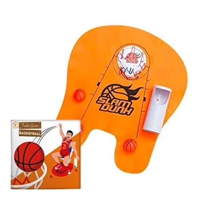 Imagen de Juego de baño Baloncesto Completo para WC/WC 1 Mat Red con ventosas 3 Mini balones Soporte OriginalCup®