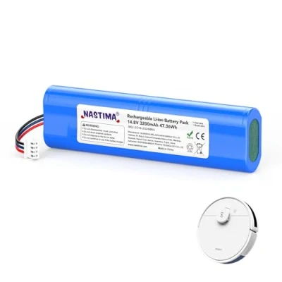 Imagen de NASTIMA 14,8V 3200mAh 47,36Wh Li Ion Batería Compatible con Ecovacs Deebot N8, N8 Pro, N8+, N5, T5 Neo, Ozmo 900, 920, 930 de Repuesto BMS