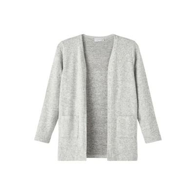 Imagen de Name it Nkfvicti LS CARD Chaqueta de punto para niños, Talla: 110, Grey melange