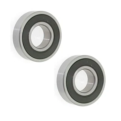 Imagen de Movilideas 2 Rodamientos 6201 2RS 12x32x10mm Sellados de Goma Doble/Acero cromado rígidos bolas