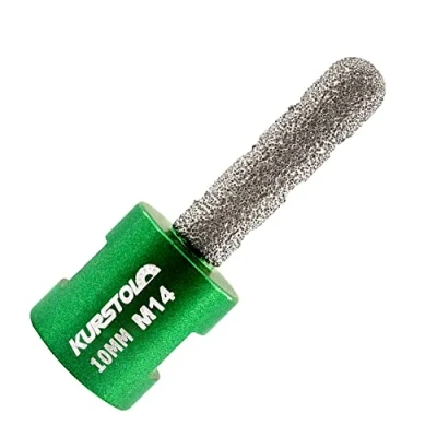 Imagen de KURSTOL Broca Fresado Diamante 10mm de Molienda Redonda para Agrandar Dar Forma Redondear Bordes Agujeros Existentes en Porcelana Cerámica Mármol Granito