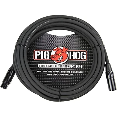 Imagen de Pig Hog PHM15 Cable de micrófono XLR alto rendimiento 8 mm, 15 pies