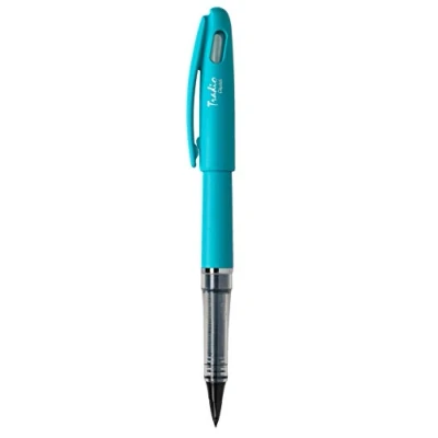 Imagen de Pentel TRJ98S A Rotulador de plumas (punta mediana), color azul celeste Lote 12