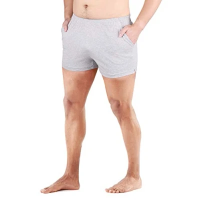 Imagen de Muscle Alive Hombres Deportes Al Aire Libre Corriendo Pantalones Cortos Rutina Be Ejercicio Aptitud Fondo con Bolsillos Gris L