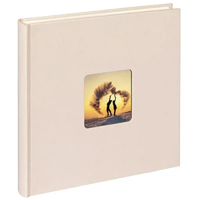 Imagen de walther design Álbum de fotos crema blanco 26 x 25 cm espiral con perforación, Fun SA 108 W