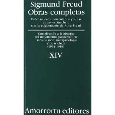 Imagen de Obras Completas De Sigmund Freud Volumen XIV: «Contribución a la historia del movimiento psicoanalítico»,