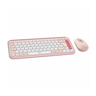 Imagen de Pack Teclado + Ratón Logitech Pop Icon, Inalámbrico, Bluetooth, Easy Switch hasta 3 dispositivos, Teclas y botones personalizables, PC Mac, Rosa
